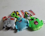 Ghostbusters SLIMER+MUNCHER+TERROR DOG 4&quot; Plush w/Tags BACKPACK CLIPS  - $10.36