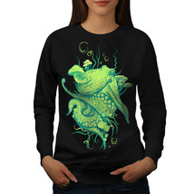 Wellcoda Octopus Beast Womens Sweatshirt, Sea personage Casual Pullover ... - $28.91+