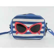 Kate Spade Blue Saffiano Make a Splash Sunglasses Mindy Crossbody Bag EUC - £59.20 GBP