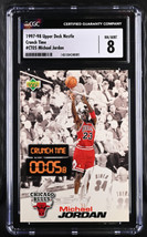 Michael Jordan 1997-98 Upper Deck Nestle Crunch Time Card #CT05- CGC Graded 8.5  - £21.14 GBP
