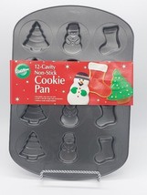 Wilton Non-Stick Christmas Cookie Pan Snow Men Trees &amp; Stockings - $14.95