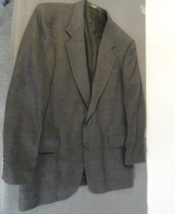 2 BUTTON DESIGNER OSCAR DE LA RENTA DRY CLEAN BROWN DRESS SUIT COAT JACK... - $28.78