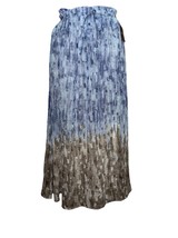 ZOZO Chiffon Boho Abstract Colorblock Flowy Sheer Lined Skirt Blue Brown... - £45.52 GBP