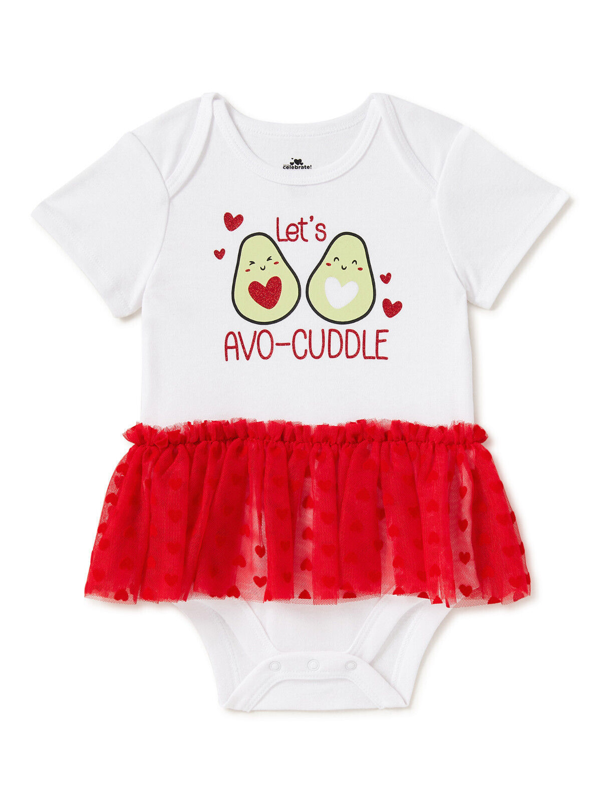 Primary image for Way to Celebrate Baby Girls Tutu Bodysuit Lets Avo-cuddle Size 0-3 Months
