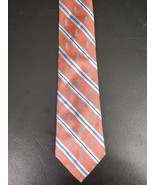 Vineyard Vines Mens Silk Necktie Pink Blue Silboat Stripe Print Tie - $21.09