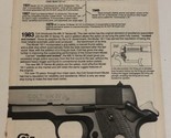 1980s Colt Government Model Vintage Print Ad Advertisement pa12 - £5.42 GBP