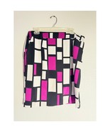 Premis Black, White &amp; Fuchsia Skirt – Size 14 - $454.78 MXN