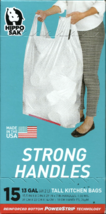 15 Hippo Sak TALL KITCHEN BAGS Liners 13 gallon White super Strong Handl... - $26.60