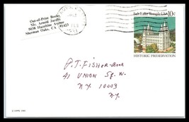 US Postal Card - Van Nuys, California to New York, NY U4 - £2.34 GBP
