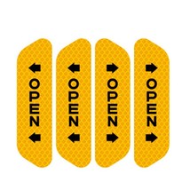 4Pcs  Door Safety Warning Mark OPEN Reflective Stickers for Seat Ibiza Leon Tole - £62.54 GBP
