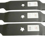 3 Mower Blade Set for 54&quot; Deck Poulan Husqvarna Craftsman GT5000 GT6000 ... - $50.46