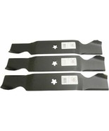 3 Mower Blade Set for 54&quot; Deck Poulan Husqvarna Craftsman GT5000 GT6000 ... - £37.06 GBP