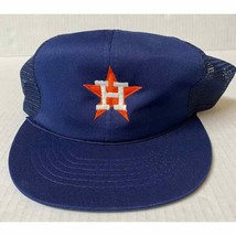 Vtg Houston Astros Baseball Trucker Hat Active Generation Snapback Mesh ... - £22.71 GBP
