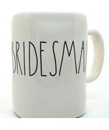 Rae Dunn BRIDESMAID Coffee Cup Mug  Artisan Collection Magenta White - £10.26 GBP
