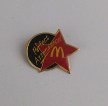 Vintage Perfect Attendance Star McDonald&#39;s Employee Hat Pin - $7.28