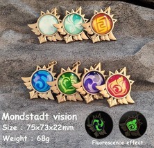 Genshin Impact ~ Mondstadt Vision Keychain ~ Gaming Merchandise - $8.59+