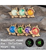 Genshin Impact ~ Mondstadt Vision Keychain ~ Gaming Merchandise - $9.49+