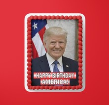 TRUMP Cake Topper Frosting Sheet/ Personalize w your name - $10.99