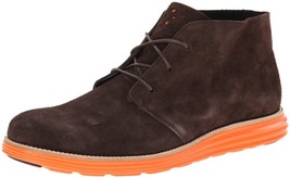 Cole Haan Men's Lunargrand Woodbury Brown Suede Orange Chukka Boot 11 US NIB - £143.08 GBP