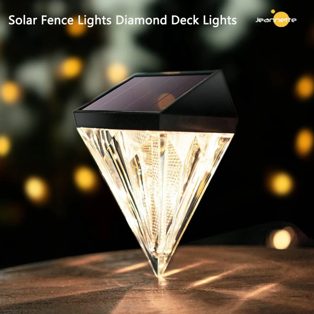 6pcs Solar Fence Lights Decorative Lamp Solar Wall Lights Outdoor Solar Deck Lig - £166.81 GBP