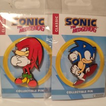 Sonic the Hedgehog Knuckles The Echidna Collectible Enamel Pins Set of 2 - $28.05