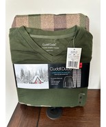 BNWT Cuddl Duds Men&#39;s 2pc Cabin Fleece Pajama set, size S, V-Neck tee, L... - $70.63 CAD