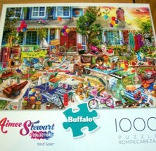 Jigsaw Puzzle 1000 Pieces Aimee Stewart Art Vintage Treasures Yard Sale Complete - $13.85