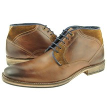 Testosterone &quot;Air Wing&quot; Leather Chukka, Men&#39;s Lace-Up Ankle Boots, Brown... - £76.25 GBP