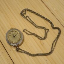 Vintage Lucerne Gold Tone Pendant Watch Necklace MCM (with 23 inch chain) - $24.99