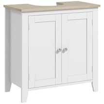 Kleankin Pedestal Sink Storage Cabinet: White - $118.99