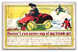 Automobile Comic Haven&#39;t Run Across Any Friends Yet DB Postcard W2 - £3.85 GBP