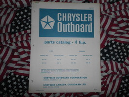 1971 Chrysler Fuoribordo 8 HP Parti Catalogo Fabbrica OEM Raro - £15.96 GBP