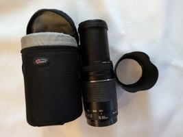Canon Ef 75-300mm F/4-5.6 III Telephoto Zoom DSLR Camera Lente ET-60 II ... - $102.87