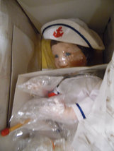 Ashton Drake &quot;Justin&quot; NIB with Sail Boat 1991Porcelain/cloth body  - £29.23 GBP