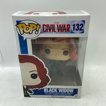Funko Pop! Marvel: Captain America Civil War Black Widow #132 Disney Col... - £6.23 GBP