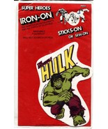 Incredible Hulk 1980-Iron-On Patch-Original Marvel item - £19.80 GBP