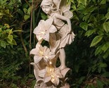 Angel Garden Statue Outdoor, Solar Powered Resin Garden Sculptures Fairy... - £48.74 GBP