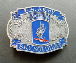 Us Army 173rd Airborne Brigade Sky Soldiers Belt Buckle 3.2 Inches - £14.11 GBP