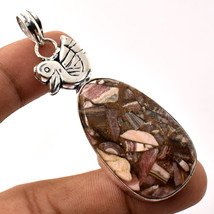 Copper Rhodochrosite Handmade Black Friday Gift Pendant Jewelry 2.60" SA 5298 - £3.98 GBP