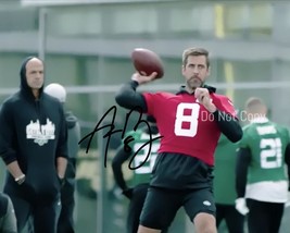 Aaron Rodgers Signed Photo 8X10 Rp Autographed Picture New York Jets Practice - £15.79 GBP