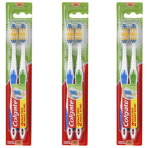 Pack of (3) New Colgate Classic Clean Full Head Toothbrush, Soft, 2 Count - $11.99