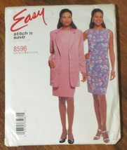 McCall&#39;s Easy Stitch &#39;n Save 8596 Misses Jacket &amp; Dress Size 8-14 - £6.04 GBP