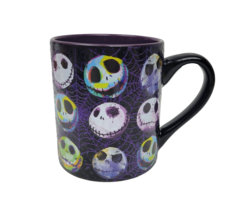 Disney Nightmare Before Christmas Mug Faces of Jack Skellington Purple G... - £11.78 GBP