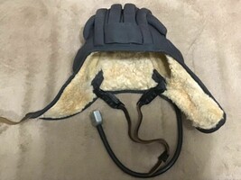 Russian Soviet Union USSR Tanker Tank Cap Helmet - $160.00
