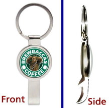 Star Wars Chewbacca Brewbacca Coffee Pendant or Keychain silver bottle o... - £10.73 GBP
