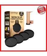 Flexible Non-Slip Rubber Furniture Pads - 4-Pack Caster Cups for Hardwoo... - $39.93 CAD