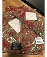 Waterford Holiday Christmas Paisley Tablecloth Oblong 104” Napkin Set 8 New - $89.99