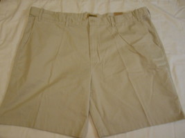 Men&#39;s Foundry Flat Front Shorts Big &amp; Tall Classic Stone Size 52 NEW Ext... - £20.85 GBP