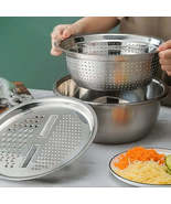 Colander Strainer Set, Salad Spinner Fruit Vegetable Rice Washing Strain... - $59.60 CAD+