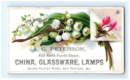 A.G. Peterson Victorian Trade China, Glassware, Lamps, Silver Plated Ware - $8.91